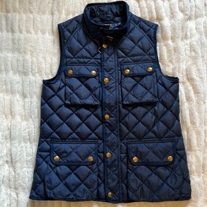 Polo Ralph Lauren Navy Blue Quilted Down Utility Vest XL